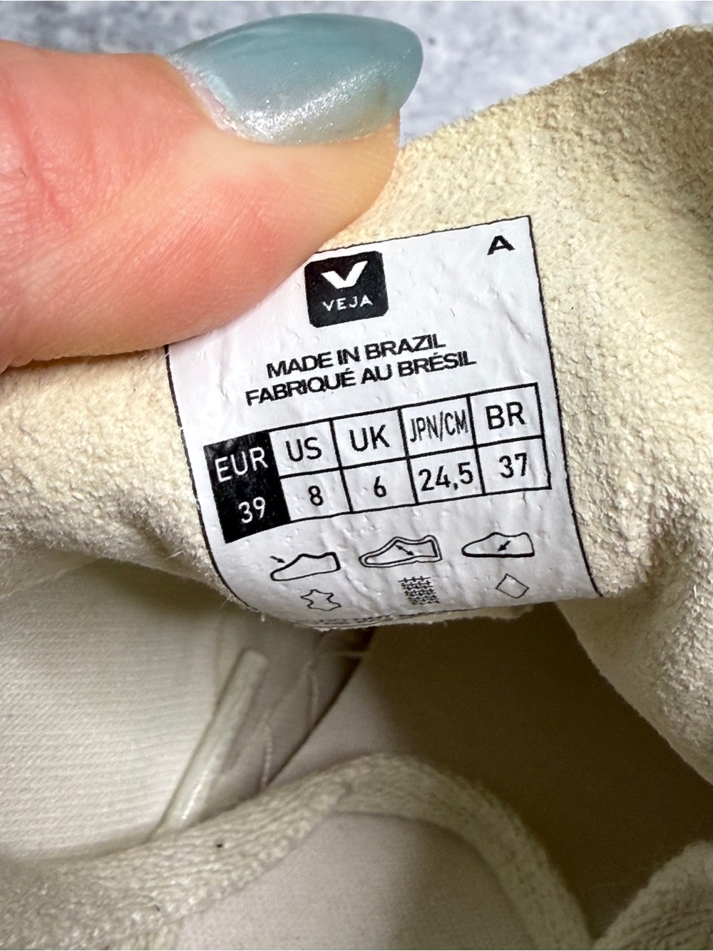 Veja V-10 sneakers Extra White Sahara Emeraude 39 - Picture 5 of 9
